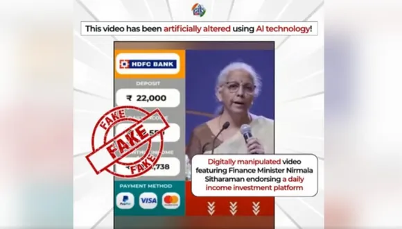 fake ai video of nirmala sitharaman