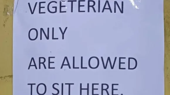 Mumbai: 'Vegetarians only are allowed to sit here' poster strokes controversy in IIT-Bombay