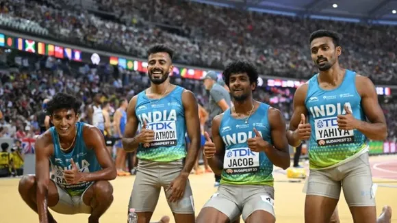 Indian relay team breaks multiple records; grabs a spot for final