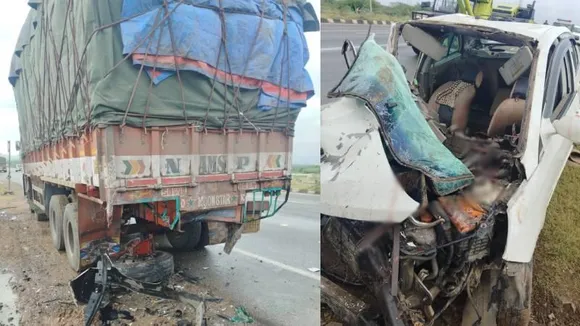 Chitradruga: 4 killed as car rams into stationary truck