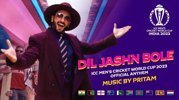 CWC 2023: ICC releases theme song “Dil Jashn Bole” featuring Ranveer Singh
