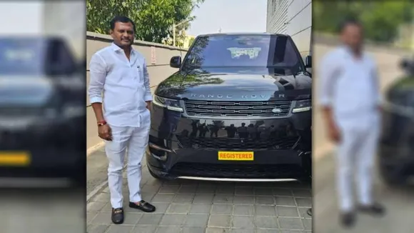 Davangere: Congress MLA poses with Range Rover worth more than Rs 2 crore