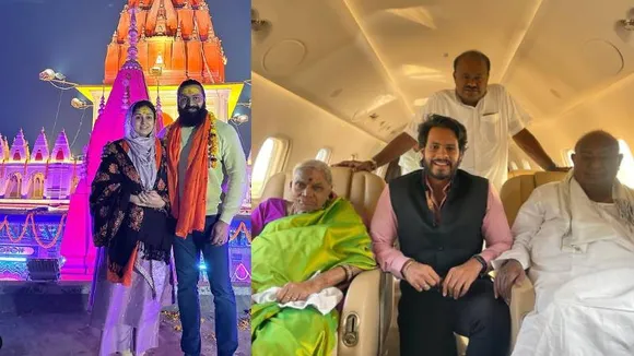 Sandalwood stars embarked on journey to Ayodhya for Ram Mandir Pran Pratishtha