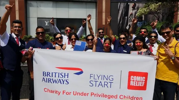 Bengaluru: British Airways marks 100th anniversary of flying to India with 'Red Nose Day'