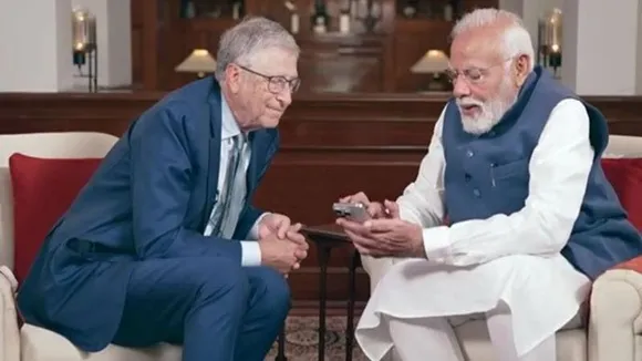 ‘Women are more open to adopting new technology in India,’ Modi asserts in interaction with Bill Gates