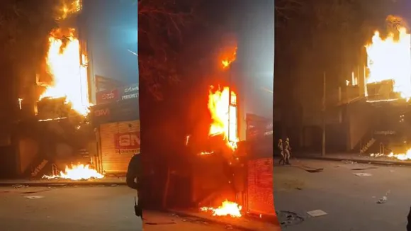 Bengaluru: Laser cutting shop catches fire in Chickpet
