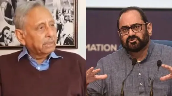 'Congress ideology is fully visible,'; Rajeev Chandrasekhar responds to Manishankar Aiyar