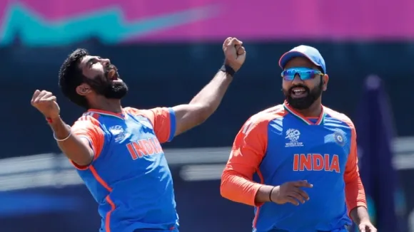 Disciplined bowling helps India survive nervous moments to register 6-run win against Pakistan