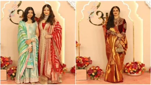 Aishwarya Rai and Rekha's interaction sparks speculation at Anant-Radhika wedding