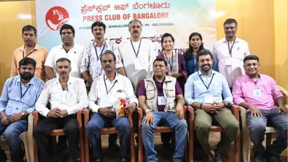 R. Sridhar elected as President of Press Club of Bengaluru after having secured 404 votes 