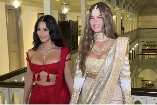 Kim and Khloe Kardashian take on India! The sisters film for ‘The Kardashians’ while attending Anant-Radhika wedding