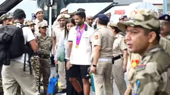 BCCI shares video capturing moments of Indian Cricket Team arriving in Delhi 