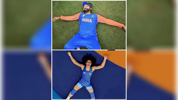 Netizens go bonkers comparing Rohit Sharma with Vinesh Phogat!