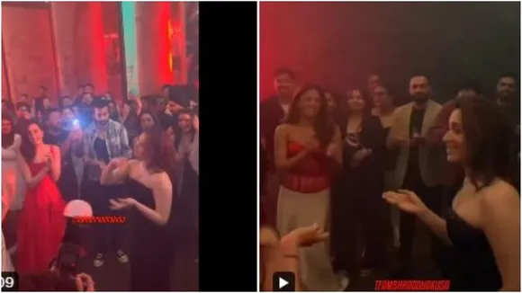 ‘Stree 2’ success party: Vijay Varma cheers as Shraddha, Tamannaah, Kriti dance to 'Aaj Ki Raat'