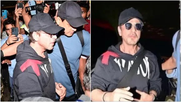 Shah Rukh Khan was mobbed by fans at Mumbai airport as he left for Abu Dhabi to host IIFA