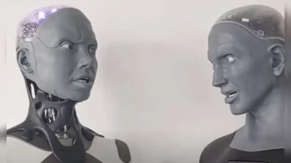 AI robots go viral with humorous 'date' video, sparking fascination online