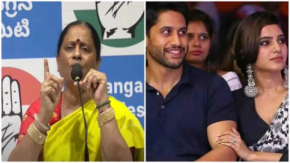 Telangana minister Konda Surekha apologises Samantha and Naga Chaitanya