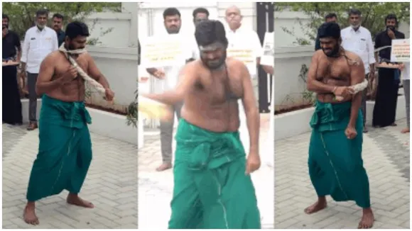 BJP’s Annamalai whips himself in protest against DMK Government over Anna University rape case