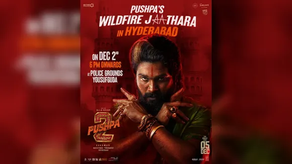 ‘Pushpa 2’ pre-release event in Hyderabad on December 2; fans gear up for ‘Wildfire Carnival’