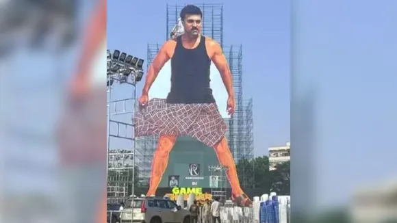 Ram Charan’s 256-foot cutout stirs frenzy ahead of ‘Game Changer’ trailer release