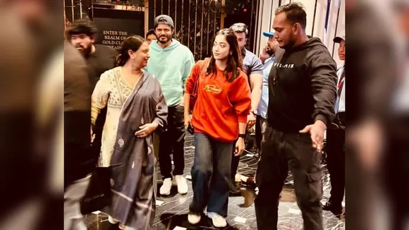 Rashmika Mandanna sparks dating buzz with Vijay Deverakonda's family outing in Hyderabad