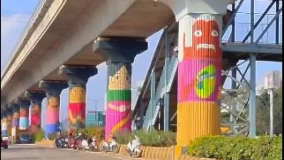 Bengaluru metro's Yellow Line gets a cultural touch with Channapatna toy-inspired art
