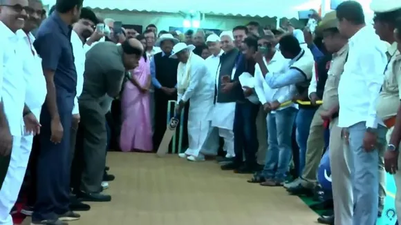 Karnataka: CM Siddaramaiah lays foundation for new cricket stadium to be built on 41 acres