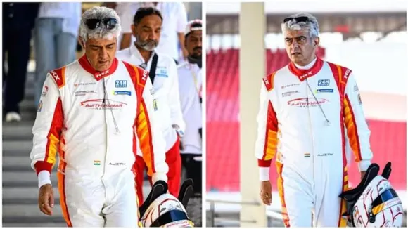 Tamil superstar Ajith Kumar competes in the prestigious Dubai 24H racing event