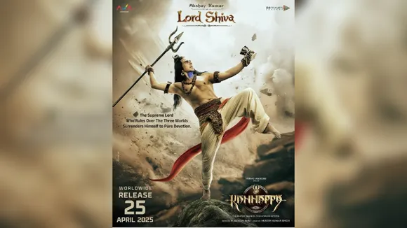 Akshay Kumar unveils first look as Lord Shiva in Vishnu Manchu's 'Kannappa'