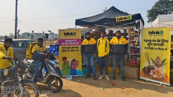 Blinkit opens 100-square-foot store at Maha Kumbh Mela to serve pilgrims