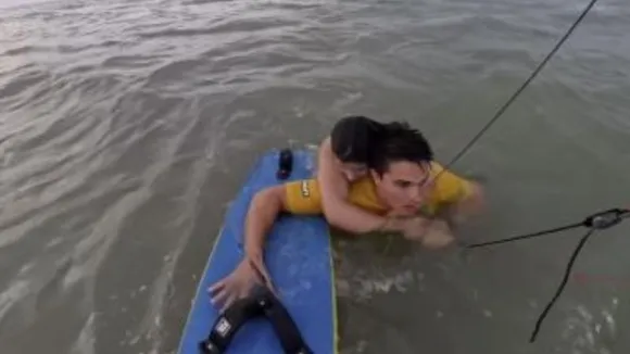 Brazilian Olympian rescues drowning teen in dramatic sea rescue