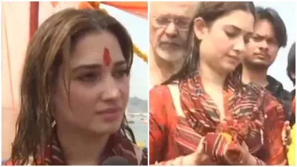 Tamannaah basks in spiritual fervour at Mahakumbh Mela