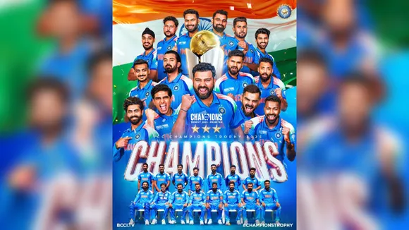 India clinch 2025 Champions Trophy, beat New Zealand by 4 wickets