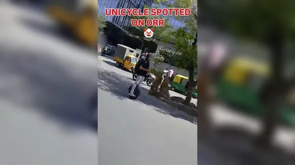 Bengaluru: What is a unicycle that a techie rode to office to beat traffic?
