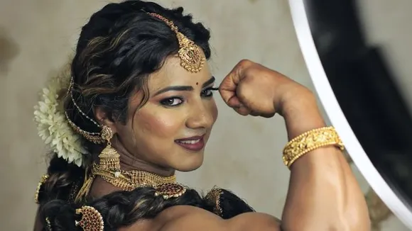 Karnataka bodybuilder Chitra Purushotham's wedding look goes viral