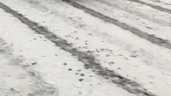 Mysterious white foam covers Bengaluru roads after heavy rains