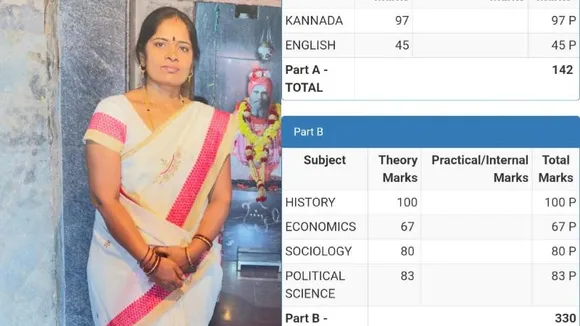Focused, and first class: Koppal woman redefines success; passes 2nd PUC exams at 42!