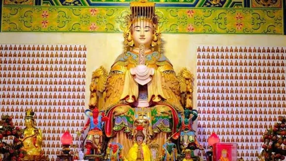 AI-powered sea goddess unveiled at Malaysian temple