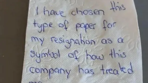 Employee’s ‘Toilet Paper’ resignation sparks workplace culture debate 