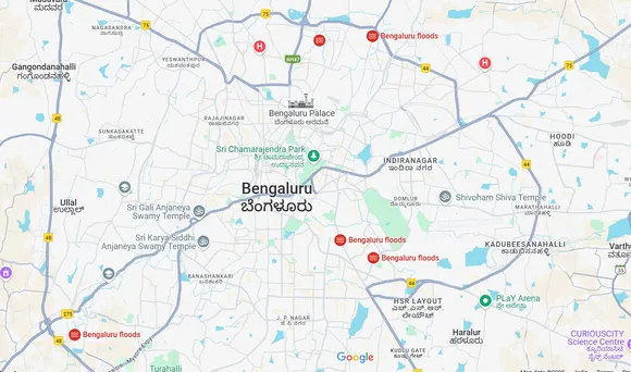 Google Maps flags flooded zones in Bengaluru: Waterlogged areas and encroachment impact mapped