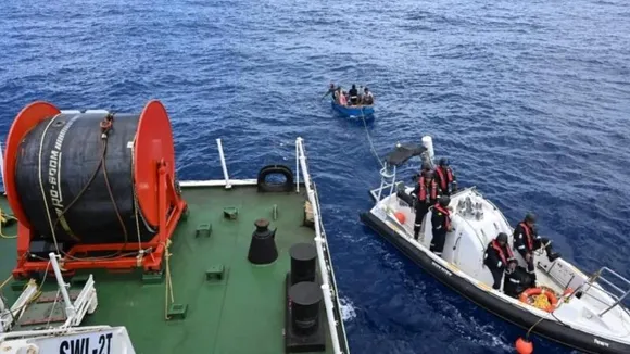 Cargo vessel sinks off Mangaluru coast; coast guard rescues all 6 crew members