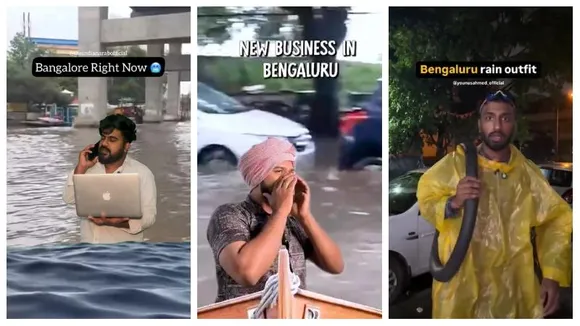 Silicon City floods spark viral boat trolls as IT employees navigate knee-deep water