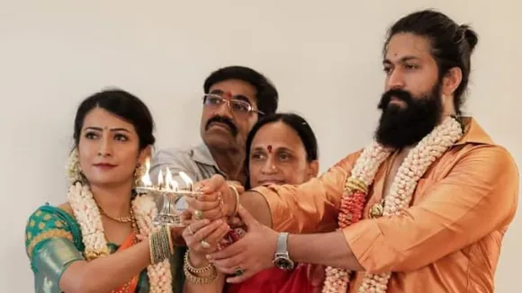 Yash’s mother Pushpa debuts as producer, calls Radhika Pandit ‘tougher’ than her son