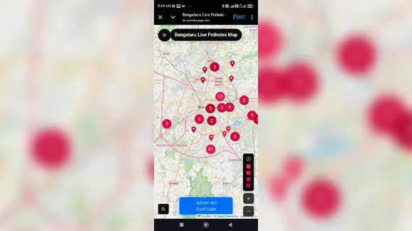 Bengaluru techie develops live pothole tracker app, wins public praise