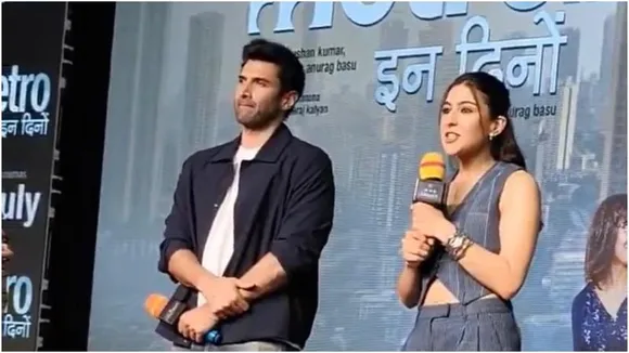 Aditya Roy Kapur and Sara Ali Khan win hearts in Bengaluru during ‘Metro…In Dino’ promotions