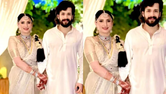 Tollywood star Akhil Akkineni marries artist Zainab Ravadjee in an intimate family ceremony