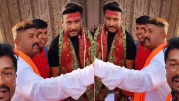 Darshan bail case: Amid SC verdict tension, actor visits Kamakhya temple with wife
