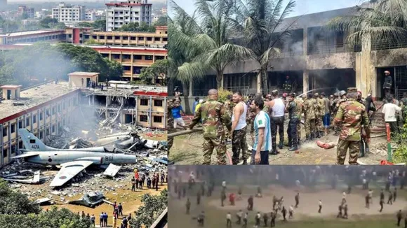 Bangladesh Air Force fighter jet crashes into school, 20 dead and over 170 injured