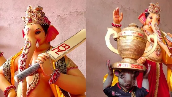 Jersey no. 18 ganesha? RCB-themed idols dominate Bengaluru’s ganesha festival this year