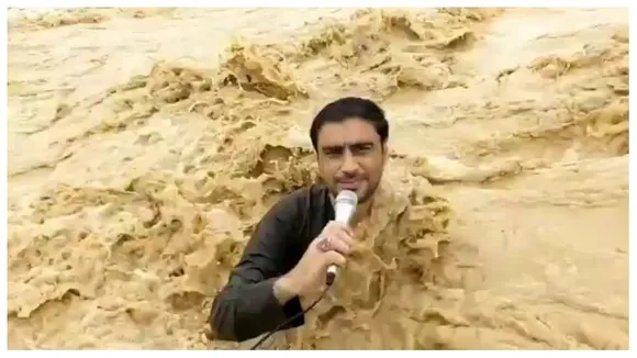Journalist swept away live on camera amid Pakistan’s worsening flood crisis